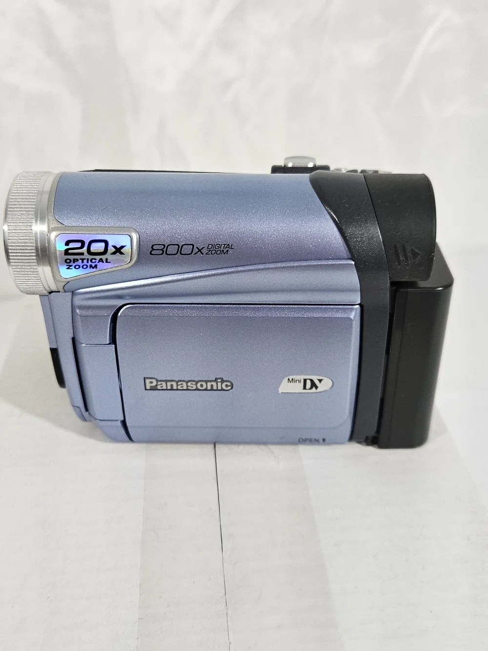 Panasonic Blue Handheld Camcorder with 20x Zoom. #274